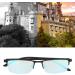 Colored Blindness Glasses Set - Black Frame Case Cloth & Inspection Diagram - International Shipping Available - Buy Online on SooperMarket.com