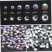 Nail Art Gems Flat Back Round Nail Rhinestones AB Mixed Nail Crystals for DIY Crafts 1Box nail art gems - Buy Online on SooperMarket.com