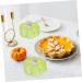 HOLIDYOYO 3pcs Pumpkin Decoration Autumn Rustic Pumpkin Desk Topper Figurines for Outdoors Fake Pumpkin Thanksgiving Day Pumpkin Ornament Decorative Pumpkin Ceramics Window Gift Greenx3pcs 13X13CMx3pcs - Buy Online on SooperMarket.com