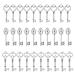 30PCS Assorted Antique Skeleton Keys, Vintage Steampunk Keys, Juliet Collection (Silver)