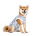 Pet clothing summer t-shirt cool breathable sun protection dog vest clothing outfit for medium-sized and large dogs (size L blue sheep)