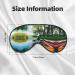 Lake with Boats Canoes Eye Mask | Soft Breathable Travel Sleep Patch for Relaxation - Buy Online on SooperMarket.com