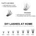 133 Pcs Individual Lashes Extension Kit with Lash Glue and Applicator - Mix False Eyelashes for DIY Soft Natural Look - Portable Cluster Lashes Extensions Kit - F-07 Light Suit - 1 Pack - Buy Online on SooperMarket.com