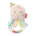 Fehn Rasselring toy octopus - motor toys gripping to rattling squeaking feeling - cuddly toys baby toys with cuddly soft fabric - toys for babies & toddlers from 0+ months octopus single