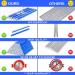 Flintronic Waterproof Bike Spoke Reflectors - 360 Warning Reflective Material Easy Assembly 96 Pieces Compatible with All Spoke Wheels - #3 Blue - Buy Online on SooperMarket.com