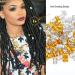 Dreadlock Accessories Adjustable Colorful Braiding Hair Rings Hair Braid Rings Adjustable Metal Decoration Tools(Gold+Silver) - Buy Online on SooperMarket.com