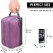 WANDF Toiletry Bag Water-Resistant Nylon Travel Wash Bag Lightweight Dopp Kit for Men and Women (A-Light Purple) - Buy Online on SooperMarket.com