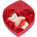 Soap Rose Gift Box Heartshaped Home Decorations Romantic Soft Bath Flower Soap for Valentine's Day Birthday Anniversary - Buy Online on SooperMarket.com