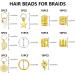 Hair Beads for Braids Xerteam 100 Pieces Hair Jewelry Rings Gold Hair Accessories Hair Cuffs and Braid Rings Hair Charms Dreadlock Accessories FOR Girl Women Men Hair Braids Decoration - Buy Online on SooperMarket.com