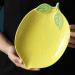 Serving Plates Lemon Shaped Ceramic Dinner Plate Lovely Fruit Plate Household Tableware Personalized Breakfast Dinner Plate Kitchenware Large for Appetizer Dinner and Desserts - Buy Online on SooperMarket.com