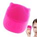 Teksome Face Wash Scrubber | Penguin Shape Electric Face Scrubber Skin Care Face Brushes for Women and Men Waterproof Electric Face Brush for Deep Cleaning Skin Red