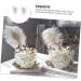 NAMOARLY 2 Pcs Insert Pearl Trim Pearl Decor Beige Decor Ostrich Trim Baking Diy Decor Dessert Inserting Decor Inserting Baking Topper Baking Toppers Insert Card Cake White White 12X5.5CM - Buy Online on SooperMarket.com