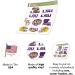LSU Tigers Geaux State University Vinyl Sticker Decals - Laptop Water Bottle Car Scrapbook - Type 2 - Buy Online on SooperMarket.com