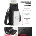 Buy Kemimoto 750ml/950ml/1.2L Water Bottle Holder - Adjustable Shoulder Strap Perfect for Hiking Camping & Fishing - Durable Black Bag - Buy Online on SooperMarket.com