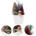 HOMSFOU 5pcs Christmas Simulation Potted Plant Tiny Christmas Tree Christmas Pine Tree Artificial Plant for Desk Decor Fake Plant Christmas Plant Decoration Small Plant Plastic Office Mini Goldenx5pcs 21X11cmx5pcs - Buy Online on SooperMarket.com