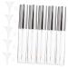 PLAFOPE 15 Pcs Eyeliner Tube Empty Cuticle Oil Fat Oil Seed Oil Refillable Toothpaste Tubes Oils Transparent