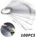 100 Clear Fake Nail Display Board | Nail Polish Swatches with Stickers - Buy Online on SooperMarket.com