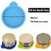 COMTIM Small Cat Food Can Lids - 2 Pack Silicone Covers for 3 oz Cans - Blue/Green - Buy Online on SooperMarket.com