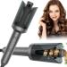 Pretfy Automatic Curling Iron Auto Hair Curler with 1 inch Ceramic Ionic Barre 4 Gears Heating Temperatures & LCD Display Auto Shut-Off and Anti-Scald Fast Heating for Hair Styling Auto curling iron