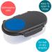 b.box Silicone Food Storage Container with Two Sealed Compartments - Reusable Snack Box for Kids (Blue Slate) - Buy Online on SooperMarket.com