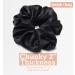 Satin Sleep Tie Scrunchie - Large Black Satin Hair Tie for Sweet Dreams - Buy Online on SooperMarket.com