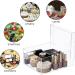 Clear Acrylic Square Cube Storage Box with Lid - 7.9x7.9x3.9 Inches for Jewelry, Coins, Crafts - Organizers for Home & Sewing Supplies - Buy Online on SooperMarket.com