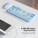 MOFII Colorful Computer Wireless Keyboard and Mouse - Mini Blue - Buy Online on SooperMarket.com
