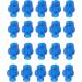 20pcs CPR Filtering Mask Accessory Professional Cardiopulmonary Resuscitation Face Shield Replacement One Way Valve Mouthpower to Breathe Resuscitator (Blue) - Buy Online on SooperMarket.com