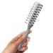 Dukal Hairbrush Pack of 12 Gray Plastic brushes 8 Inch for Healthy Hair Maintenance Gentle Brushing and Proper Hair Care Convenient and comfortable Plastic Bristles Rounded Hairbrushes