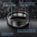 JEROOT Titanium Magnetic Rings for Men Women | Step Edge Sleek Design | 2 Strong Magnets | Black 5mm V 1/2 | 3500 Gauss | Jewelry Gift Box - Buy Online on SooperMarket.com