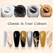 MIZHSE Nail Art Gel Liner Polish Set UV Gel Nail Polish 4 Colours Nail Art Kit French Manicure Gel Polish For DIY Nail Studio Black White Nail Polish Glitters Nail Art Gel 7ml*4 - Buy Online on SooperMarket.com