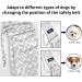 CUBY Reversible Pet Dog Sling Carrier - Hands-free Double-sided Pouch for Puppy and Kitty - Striped Grey - 32x20x8cm - Buy Online on SooperMarket.com