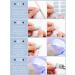 Kalolary 32PCS Cured Gel Nail Polish Strips Adhesive Full Wrap Gel Nail Art Sticker Waterproof Gel Nail Wrap Stickers with Nail File and Stick(UV/LED Lamp Required) (Grey) - Buy Online on SooperMarket.com