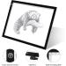 RTjoy A4 LED Light Pad | USB Powered Drawing Board with Adjustable Brightness | Ideal for Diamond Painting, Weeding Vinyl, and More | Black A4 Light Pad - Buy Online on SooperMarket.com