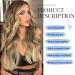 Mabufun Middle Part Curly Synthetic Wig - Ombre Blonde | Heat Resistant Fiber, Natural Look for Daily & Party Wear - Buy Online on SooperMarket.com