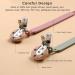 Eoopoon 2 Pack Silicone Pacifier Clips for Baby Boys and Girls - BPA Free, Flexible, Durable - Sand Light Grey - 3 Month+ Teether Toys - Buy Online on SooperMarket.com