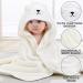 Zuimei Hooded Baby Towel - Soft Cute Animal Design for Newborns - Boy and Girl Birthday Gift - Bear Pattern - Buy Online on SooperMarket.com