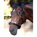 Heinick-Reitsport Professional Leather Cavesson Stainless Steel with Bit Strap Nosepiece Black Thoroughbred