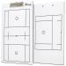 Murray Sporting Goods Dry Erase Double-Sided Lacrosse Coaches Clipboard