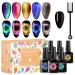 Cat Eye Gel Nail Polish Set Soak Off UV LED Light Starry Sky Effect Magic Gel Nail Polish Kit Manicure Nail Art Gift Kit 6 Colors Free Magnet Stick Galaxy