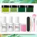 Honey Joy Dip Powder Nail Kit - 4 Colors Mint & Deep Forest Green, Dipping Powder Set - Base Top Coat for Manicure - Salon Quality DIY Nail Art - No LED Lamp Needed - Buy Online on SooperMarket.com