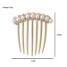 Ivory Pearl Crystal Wedding Bridal Hair Comb - Elegant Rhinestone Hairpin Accessory - Buy Online on SooperMarket.com