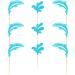 Arthsdite 24Pcs Dolphin Cupcake Toppers Under the Sea Theme Cupcake Picks Ocean Animal Baby Shower Kids Birthday Party Cake Decorations Supplies - Blue Glitter - Buy Online on SooperMarket.com