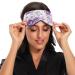 Haskirky Light Blocking Eye Mask - Breathable & Adjustable for Men and Women | Ideal for Travel, Yoga, Meditation | Retro Purple Flow - Buy Online on SooperMarket.com