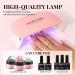 Morovan Solid Builder Gel Kit - Non Stick Gel for Nails with Nail Tips, Chrome Powder, Glitter Sequins - Strengthen Nail Art - 3 Colors - Buy Online on SooperMarket.com