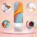 Heymkgo Silicone Travel Bottles Set - 5 Pack 90ml Refillable Squeeze Travel Containers for Easy Filling - Perfect for International Travel - Buy Online on SooperMarket.com