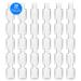 30 Pack 1 oz Clear Plastic Travel Bottles with Flip Cap - Refillable Hand Sanitizer Containers for Business Trip - Buy Online on SooperMarket.com