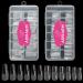 AORAEM 120pcs Square Nail Tips and 120pcs Coffin Nails Acrylic False Nail Tips Full Cover Soft Clear Gel Tips for Home DIY Nail Salon (Square+Coffin)