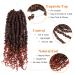 Umylar 10 Inch Pre-twisted Passion Twist Crochet Hair 8 Packs - Short Bohemian Braids Synthetic Extensions in 1B/350 - for Women - Buy Online on SooperMarket.com