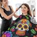 Kigai Skull Flowers Barber Cape | Professional Waterproof Hair Cutting Cape for Men & Women | Adjustable Snap Closure Hairdressing Cape - Buy Online on SooperMarket.com